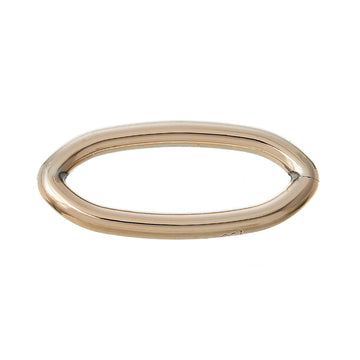 J037 - 20 pcs Acrylic Rose Gold Plated Oval Connector Chain Closed Rings - 32mm (1 1/4") - 8 Gauge (3.1mm Thick) - 32mm x 14mm