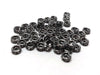 BD168 - 20 pcs Gunmetal Black Clear Rhinestone Rondelle Spacer Beads - 5mm x 2.4mm - Grade AAA - Hole Size: 1mm - Straight Edge