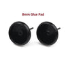 E354A - 10 pcs. Black Earring Posts Studs Settings Bezels Cabochons Tacks - 8mm Glue Pad Setting