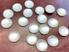 CA885 - 10 pcs Druzy Resin Embellishment Cabochons - 12mm - Gleam Style - White - Solid