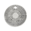 P259 - 10 pcs. Antique Silver Circle "Beautiful" Charms Pendants - 19mm - Hole Size: 2mm