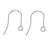 E128B - 1000 pcs 304 Stainless Steel Earring Hooks with Loop Hole - 19mm x 14mm - Tarnish Resistant!