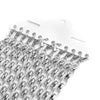 B029 - 10 pcs. Silver Tone Chain Link Bracelets with Lobster Clasps - 7 7/8 in (20 cm) - Style A - Claw Clasps