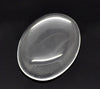 CA702 - 10 pcs. Oval Clear Round Glass Dome Seals Tiles - 25x18mm (1 x 0.71 in) - 25mm x 18mm