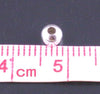 BD356 - 500 pcs Silver Plated Alloy Smooth Ball Spacer Beads- 4mm