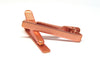 TC004A - 2pcs Copper Plated Tie Bars/Clips - 40x5mm Glue Pad