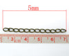 N131 - 100 pcs. - Bronze Extender Extension Chain Links Tails - 2 inch each - 50x3mm
