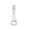 P208 - 6 pcs. Silver Tone Wine Charms Pendants with Jump Rings- 17mm- 25mm - Variety - Assortment - Mix - Set A
