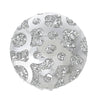 CA212 - 10 pcs Resin Embellishment Druzy Cabochons Silver Swirl Multicolor - 14mm (9/16" = 0.551 inch)