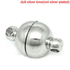 CL132 - 1 set Silver Tone Magnetic Clasps - 11mm x 6mm - Made of Copper! High Quality!