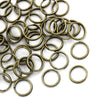J038 - 100 pcs Bronze Tone Split Double Loop Open Jump Rings - 8mm - 15 Gauge - 1.5mm Thick