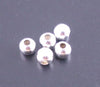BD356 - 500 pcs Silver Plated Alloy Smooth Ball Spacer Beads- 4mm