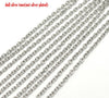 P615 - 5M (16.4ft) - 304 Stainless Steel Silver Tone Cable Chain - 4mm x 3mm Open Links - 0.8mm (20 Gauge) - Hypoallergenic! Tarnish Resistant!