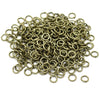 J065 - 100 pcs Antique Bronze Open Jump Rings - 5mm - 19 Gauge (0.9mm Thick)
