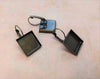 E324 - 10 pcs. Antique Bronze Earring Clips Settings Lever Back Bezels Cabochons - 16mm Glue Pad Setting - Square
