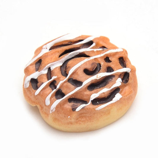 CA583 - 10 pcs Resin Embellishment Cabochons - Food - Cinnamon Rolls - 20mm