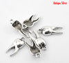 P209 – 10pcs. Antique Silver Anatomical Teeth Molars Charms Pendants – 20mm X 8mm (3/4″ x 3/8″)