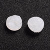 CA137 - 10 pcs Druzy Resin Embellishment Cabochons White - 12mm