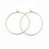 W479 - 10 pcs. 304 Stainless Steel Gold Plated Wine Charm / Earwire Hoop Rings - 35mm - 21 Gauge (0.7mm Thick) - Tarnish Resistant! Style B