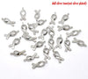 P282 - ON SALE - 15 pcs. Silver Tone Hope Breast Cancer Awareness Charm Pendants - 19x8mm