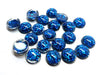 CA213 - 10 pcs Druzy Resin Embellishment Cabochons - 12mm - Glitter Style - Royal Blue - Solid