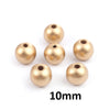BD663 - 200 pcs Golden Wooden Wood Round Spacer Beads - 10x9mm - Gold - Light - Hole Size: 2.6mm