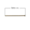 A055 - 150 pcs. Antique Bronze Flat Head Pins - 30mm x 0.8mm - 20 Gauge