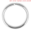 J178A - 10 pcs. Silver Tone Split Rings Key Rings - 25mm (1 inch)