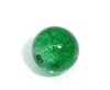 BD171 - 100 pcs Green Crackle Glass Beads, 8mm
