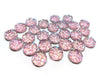 CA889 - 10 pcs Druzy Resin Embellishment Cabochons Light Pink Blush Multicolor - 12mm