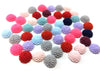 CA805 - 50 pcs Assortment of Resin Dahlia Embellishment Cabochons Flowers - 12mm - Mix of Colors!