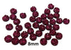 CA816 - 10 pcs Druzy Resin Embellishment Cabochons Berry Red Purple - 8mm