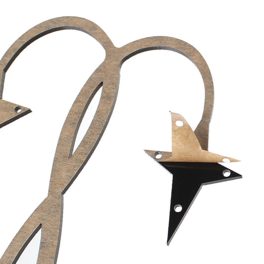 S023 - 3 Piece Set Acrylic Tree Jewelry Stand Display for Necklaces, Bracelets, Earrings, Hangers - 100mm x 90mm - 120mm x 90mm - 137mm x 90mm