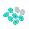 CA138 - 10 pcs Drusy Druzy Resin Embellishment Oval Cabochons - Blue Ice Mint Multicolor - 18x13mm - 18mm x 13mm - 13x18mm - Shimmer Style