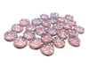 CA889 - 10 pcs Druzy Resin Embellishment Cabochons Light Pink Blush Multicolor - 12mm