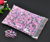 BD049A - 15 grams (1000 pcs.) - 10/0 Glass Seed Beads - 2mm Diameter - Hole: 0.5mm - Pink, Black, Purple, White
