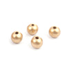 BD663 - 200 pcs Golden Wooden Wood Round Spacer Beads - 10x9mm - Gold - Light - Hole Size: 2.6mm