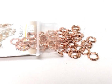 J305 - 10 pcs Real Rose Gold Filled Jump Lock - 6mm - 18 Gauge - Beadsmith - Anti-Tarnish Coating!