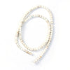 BD111 - 110 Beads - 4mm White Turquoise Imitation Dyed Round Beads - 16 1/8 inch strand