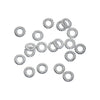 J067 - 100 pcs Silver Tone Twisted Soldered Connector Closed Jump Rings - 5mm - 18 Gauge (1mm Thick)