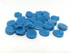 CA103 - 10 pcs Druzy Resin Embellishment Cabochons Cerulean Blue - 12mm Diameter - Circle - 5mm Thick