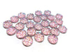 CA889 - 10 pcs Druzy Resin Embellishment Cabochons Light Pink Blush Multicolor - 12mm