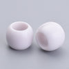 BD709 - 100 pcs White Smooth Acrylic Ball Spacer Beads - 10mm - Large Hole: 4.7mm - Fits European Cords and Paracord!