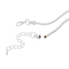 N076 - 2 pcs. Silver Plated Snake Chain Smooth Necklaces - Claw Lobster Clasp 19.7" (50cm) - (3mm) - Fits European Beads and Large Hole Beads!