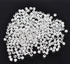 BD515 - 1000 pcs Silver Plated Alloy Smooth Ball Spacer Beads- 3mm