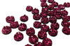 CA816 - 10 pcs Druzy Resin Embellishment Cabochons Berry Red Purple - 8mm