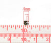 CR050 - 100 pcs. Antique Bronze Calotte Calotted Clamshell Crimp Side End Tips Caps with Loop - Fit 1.5mm Ball Chains - 4mm x 3.5mm - Knot Cover