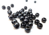 BD586B - 1000 pcs Black Gunmetal Smooth Ball Spacer Beads - 10mm - Large Hole: 4.7mm - MATTE - Fits European Cords and Paracord!