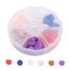 CA558 - 60 pcs Assortment Box - Resin Embellishment Druzy Cabochons - 6 Colors - 12mm (0.47")