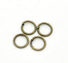 J265 - 100 pcs Antique Bronze Open Jump Rings - 7mm - 20 Gauge - 0.8mm thick